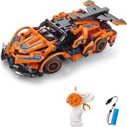 Kit de construcción de coche RC naranja 18,5 cm