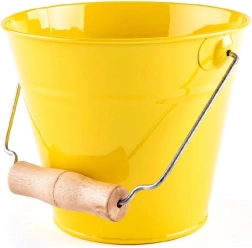 Woody cubo de jardín amarillo de metal