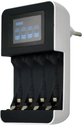 Cargador inteligente Solight AA/AAA con pantalla LCD