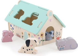 Vilac encajable de madera casita para animalitos