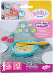 BABY born set para alimentar al bebé: platos mágicos con cuenco y cuchara