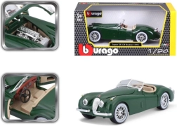 Modelo metálico Bburago Jaguar XK 120 Roadster 1951 1:24 verde
