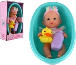Muñeca bebé para bañera con accesorios 26 cm