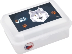 Caja para merienda con compartimento Lobo