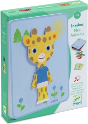 Juego magnético Djeco Inzebox mezcla de animalitos