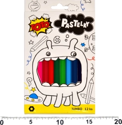 Lápices de colores Jumbo hexagonales 12 uds