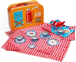 Set de té infantil en maletín con motivos de Londres