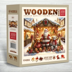 Puzle de madera Mercados navideños 1010 piezas Wooden City