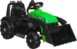 Tractor eléctrico infantil con cargador y claxon – verde