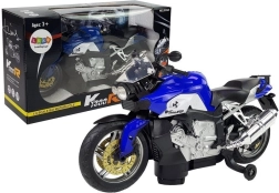 Motocicleta eléctrica infantil azul