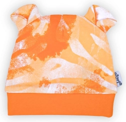 Gorrito de algodón para bebé Nicol Tomi naranja