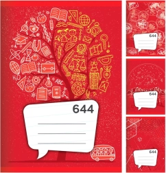 Cuaderno A6, rayado, 40 hojas