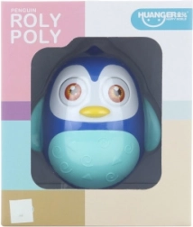 Pingüino rodante azul