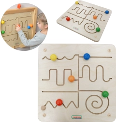 Tablero educativo de madera Laberinto Masterkidz Montessori