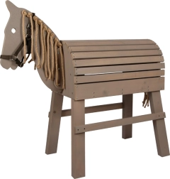 Small Foot Caballito de Madera Gris