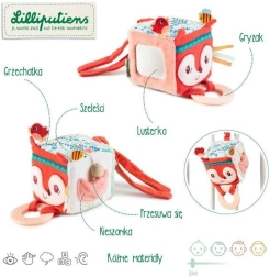 Cubo de actividades Zorrita Alice de Lilliputiens para niños a partir de 3 meses