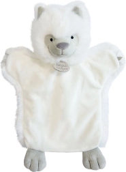 Marioneta de peluche Lobo Blanco 25 cm