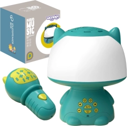 Woopie lámpara multifuncional RGB con altavoz Bluetooth, karaoke y cambiador de voz – turquesa