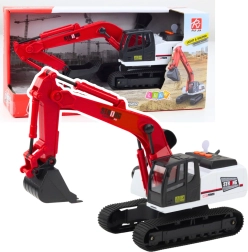 Excavadora de orugas de goma con cabina giratoria y cuchara móvil