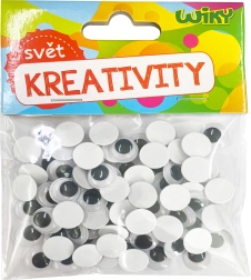 Ojos móviles 12 mm, 80 uds