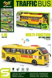 Autobús escolar 1:16 amarillo