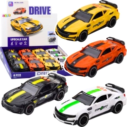 Coche deportivo con puertas abatibles, tracción, luces y sonidos