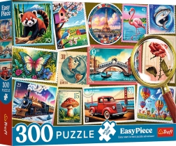 Puzzle 300 EasyPiece – sellos postales Trefl