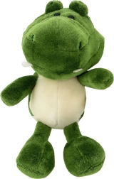 Cocodrilo de peluche con ventosa verde 23 × 12 cm