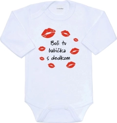 Body infantil con estampado New Baby – estuvieron aquí la abuela y el abuelo