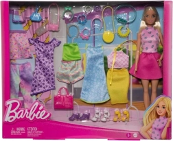Muñeca Barbie con outfits y accesorios de moda – set mix & match