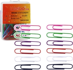 Clips de oficina de colores 30 mm, 40 uds.