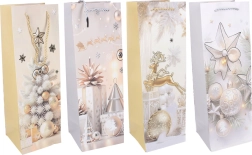 Bolsa de regalo para botella M Navidad 12 × 35 × 9 cm