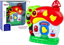 Casita musical interactiva para bebés con animalitos