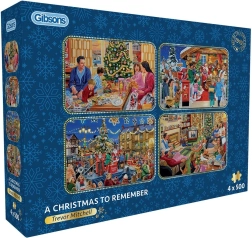 Puzle Gibsons Navidades inolvidables 4×500 piezas