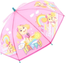 Paraguas infantil manual PATRULLA CANINA – rosa, tipo cúpula