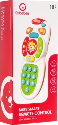 Mando a distancia infantil interactivo tipo TV 18m+ con melodías, sonidos y luces LED