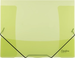 Carpeta con goma OPALINE verde A4