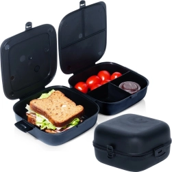 Lunchbox compartimentado 2×700 ml, negro