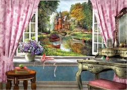 Puzzle Castillo en mi ventana 1500 piezas