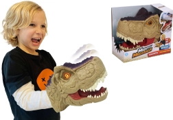 Cabeza de dinosaurio con efectos para la mano 20 cm
