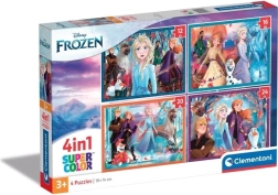 Puzzle 4 en 1 Reino de Hielo