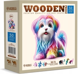 Puzle de madera Cachorro alegre 50 piezas