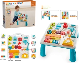 Mesa educativa con lamparita