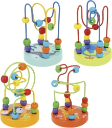 TOOKY TOY laberinto motriz de madera con cuentas