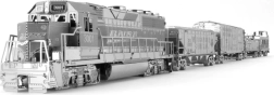 Metal Earth modelo 3D de metal tren con locomotora y 4 vagones set deluxe