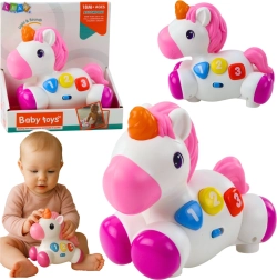 Unicornio interactivo con ruedas, luces y sonidos
