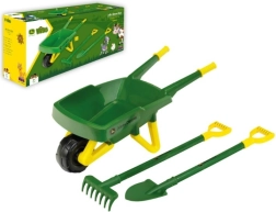 Set de jardinería infantil con carretilla John Deere