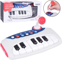 Teclado musical infantil interactivo con micrófono