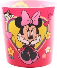 Papelera rosa Minnie Mouse para niños