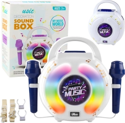 Conjunto de karaoke con dos micrófonos y altavoz Bluetooth